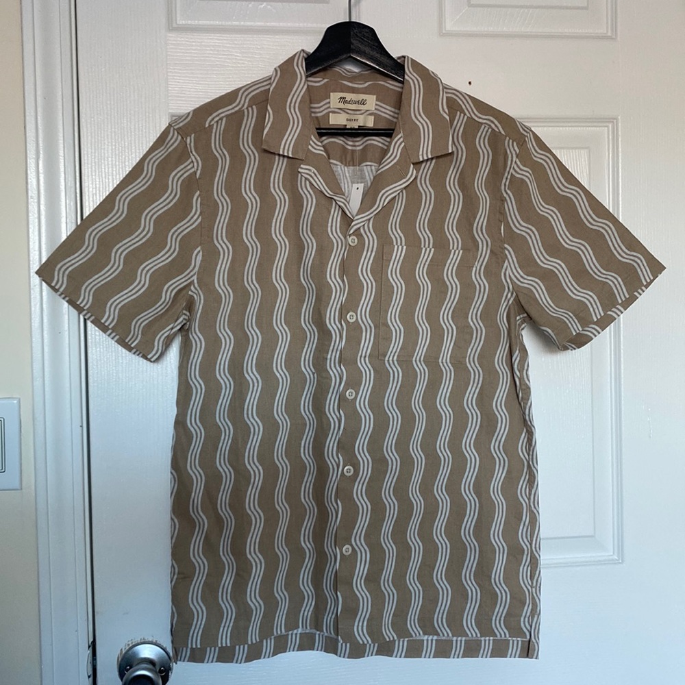 Madewell wave pattern Camp Collar Shirt